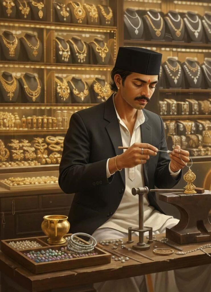 Gold and Silver jewellery making by kansara community